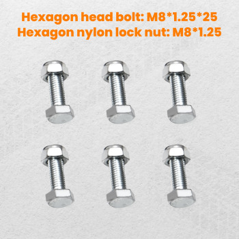 6x Universales de 6 pulgadas soportes de canalón para portaequipajes de techo