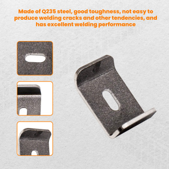 6x Universales de 6 pulgadas soportes de canalón para portaequipajes de techo