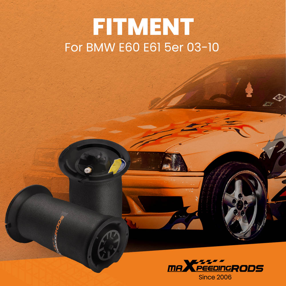 2x soufflets pneumatiques arrière droite + gauche compatible pour BMW 5 E61 37126765602