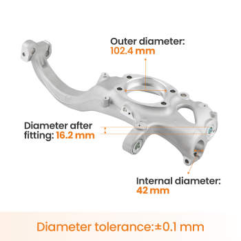 Front Left Wheel Suspension Stub Axle compatible for Audi 