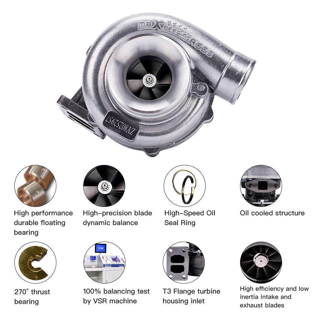 Universal T70 Turbo A/R 0.7 0.82 T3 V banda Brida compatible para Audi VW 1.8L-3.0L motores