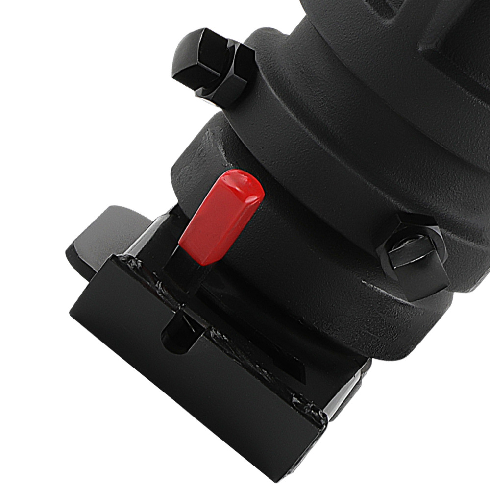 Adjustable Cushioned 5Th Wheel To Gooseneck Adapter 12-16 Remote Release Black