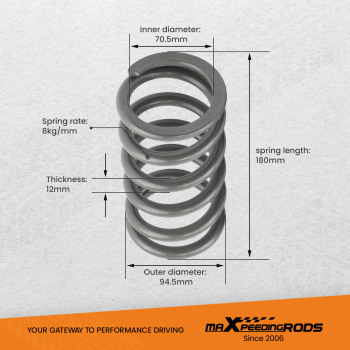 8kg/mm Front / Rear Pair Springs Compatible for T7 compatible for Honda Civic 1988-2000 Coilover lowering kit