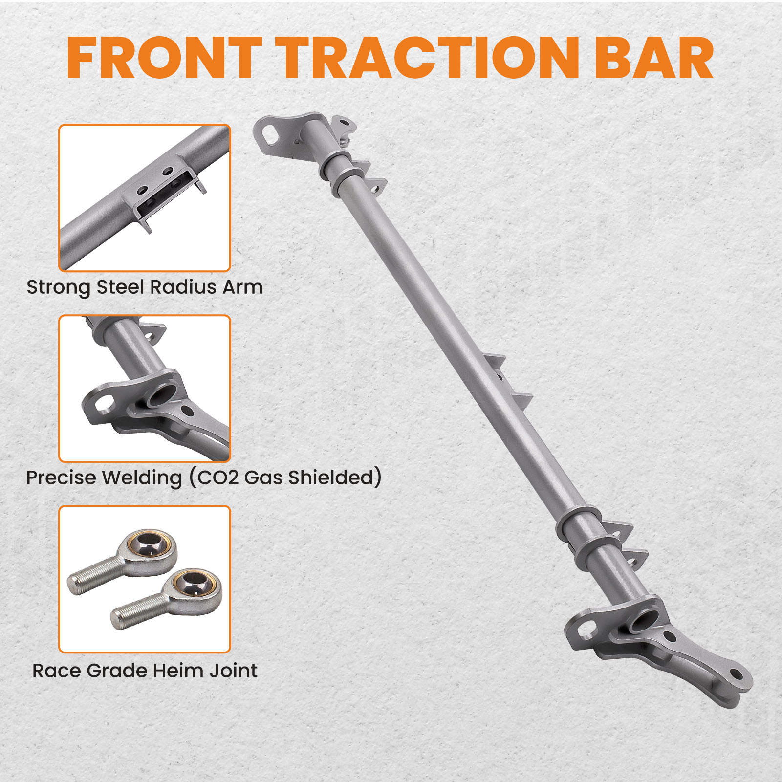 Brace Arm compatible Strut Honda CRX Traction 1988-1991 Control Rods for Bar Civic Front