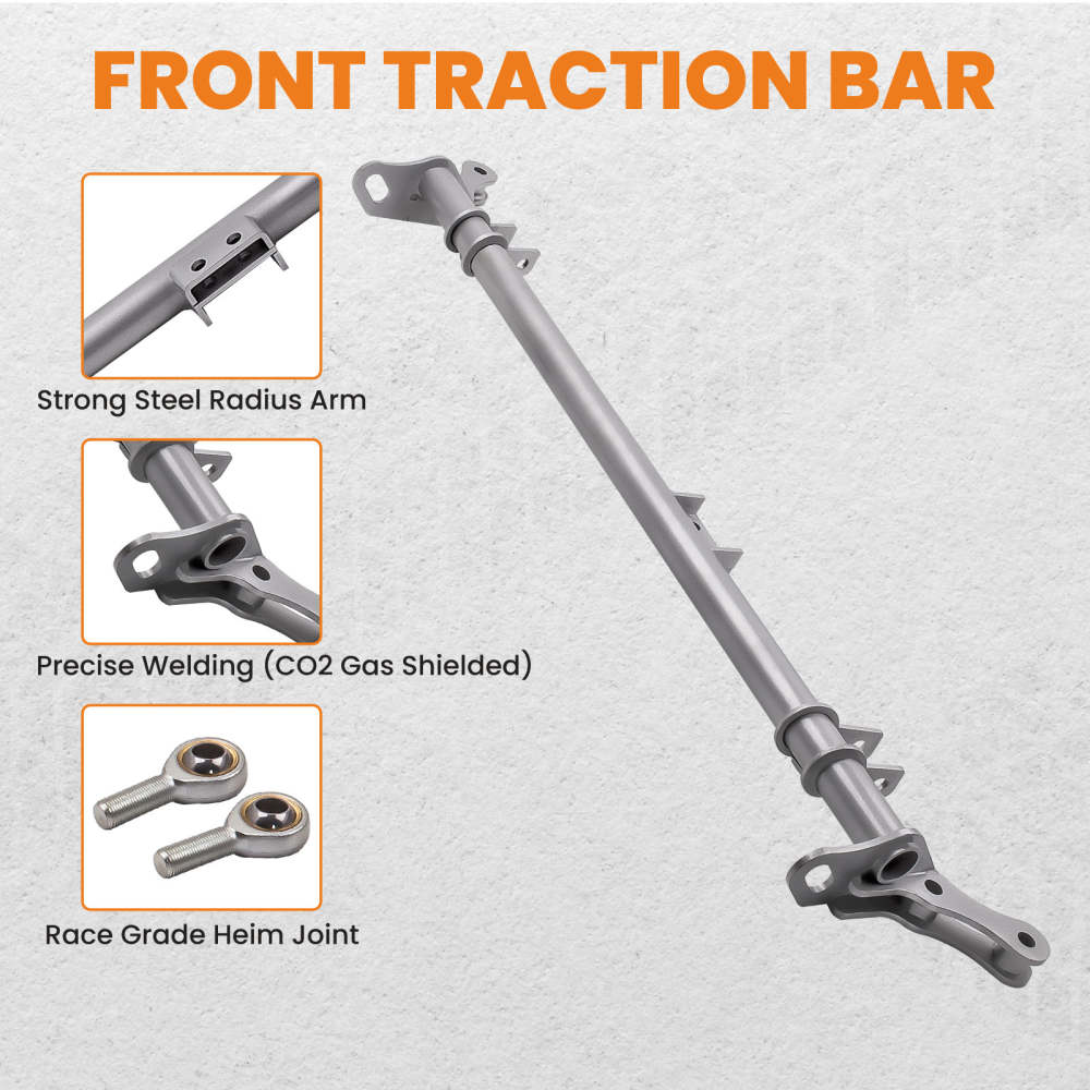 Front Traction Control Arm Strut Bar Brace Rods compatible for Honda