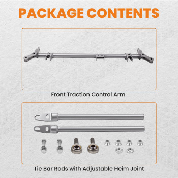 Compatible for Honda Civic CRX 88-91 Front Traction Bar Track Rod Suspension Tie Bar Rod