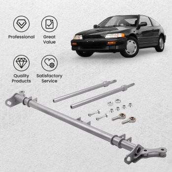 Compatible for Honda Civic CRX 88-91 Front Traction Bar Track Rod Suspension Tie Bar Rod