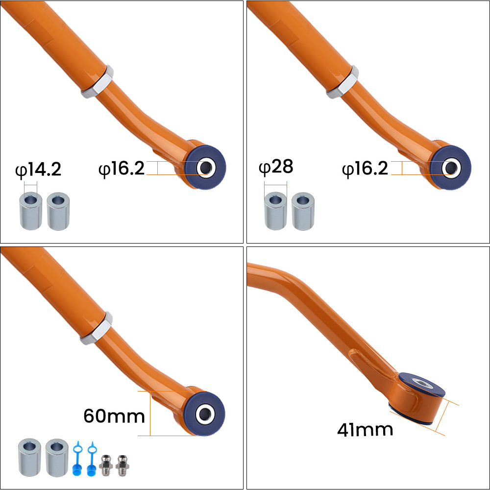 Front Adjustable Track Bar Rods 2-6 Lift compatible for Dodge Ram 2003-2013 2500 3500 4WD