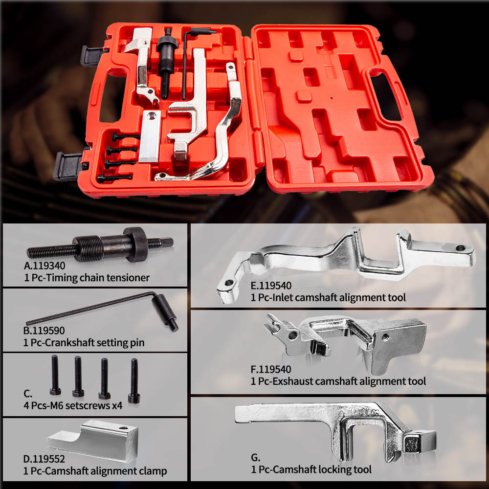 Kit d'outils de calage moteur pour essence Citroen C3 Peugeot 208
