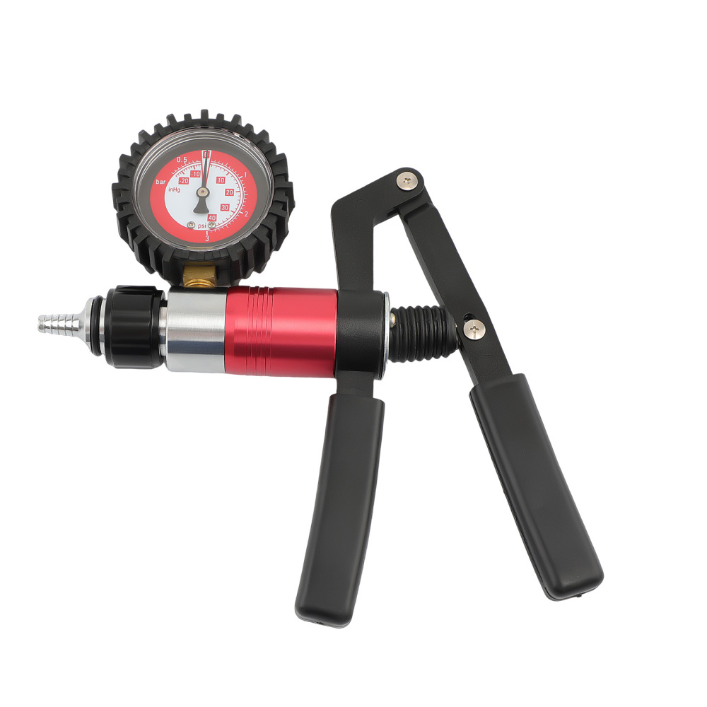 Bomba de presión de vacío Kit de prueba Purgador de líquido de frenos Adaptadores de purga compatible para Manómetro