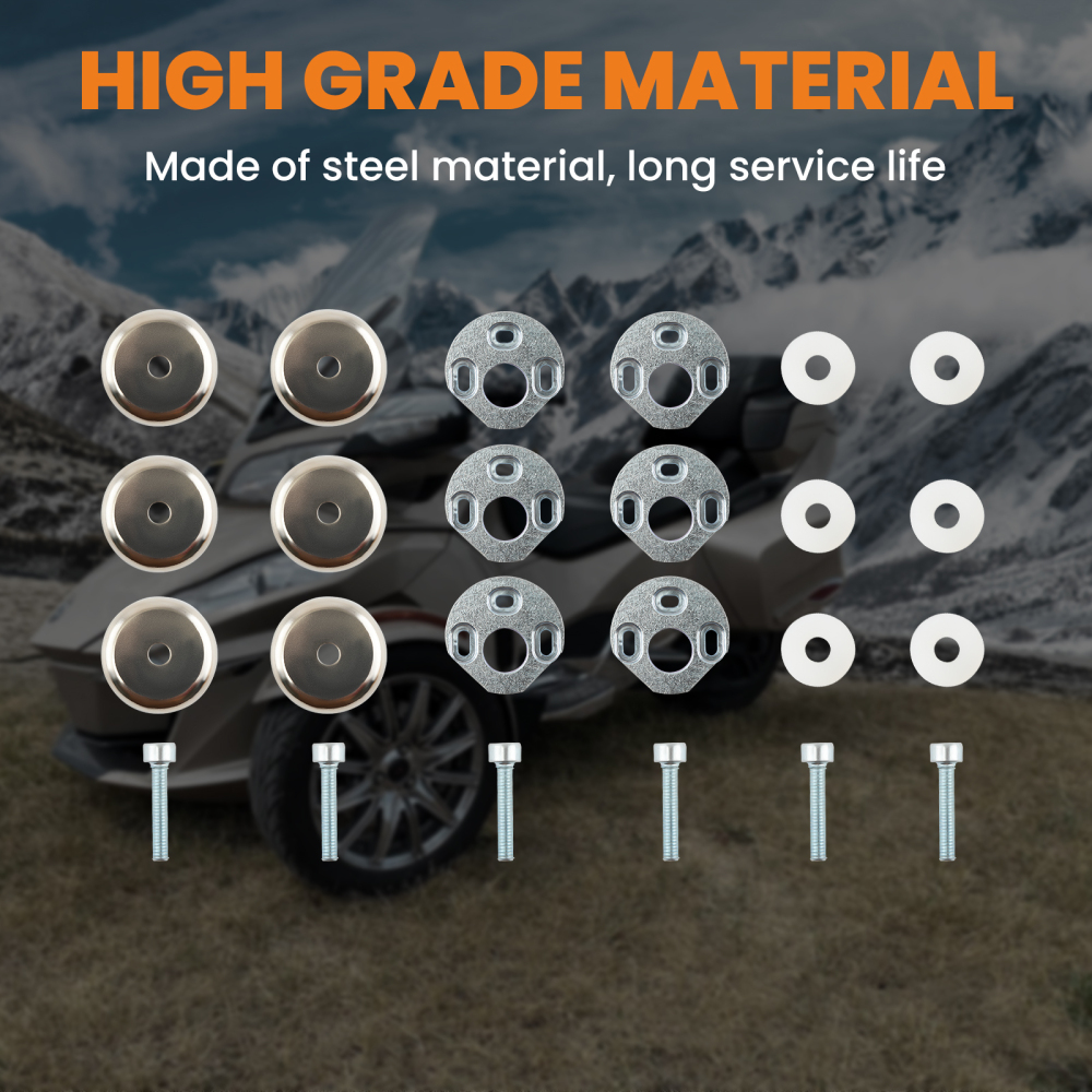 Magnetic Side View Mirror Mounts for the compatible for Can-Am Spyder RT 2010-2019 2011 2012 13