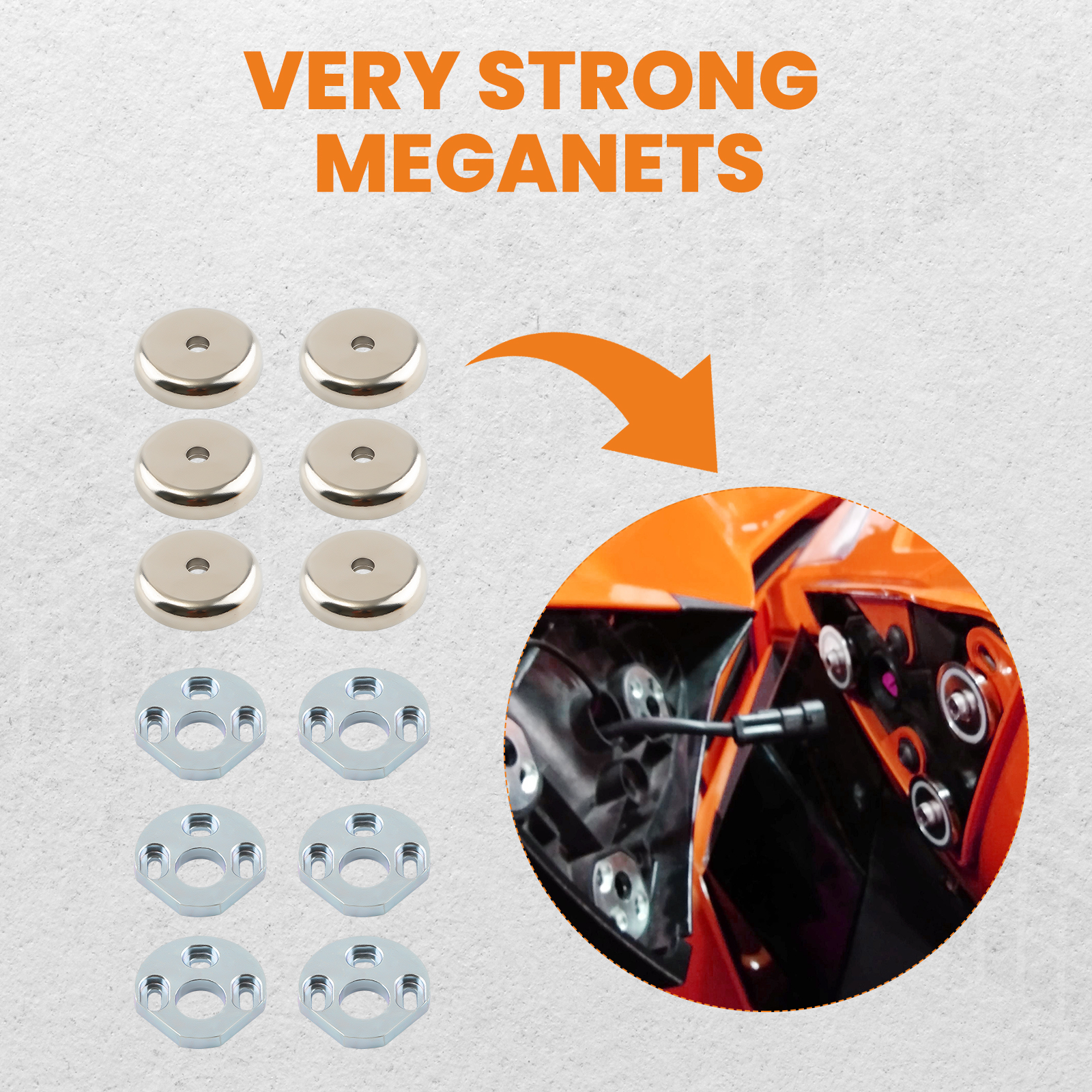 Magnetic Side View Mirror Mounts for the compatible for Can-Am