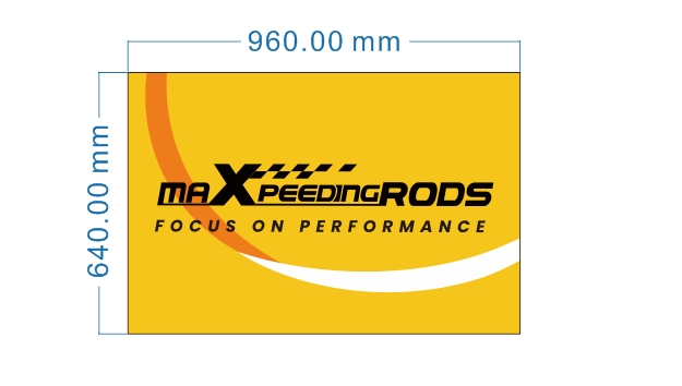 maxpeedingrods yellow promotional flag