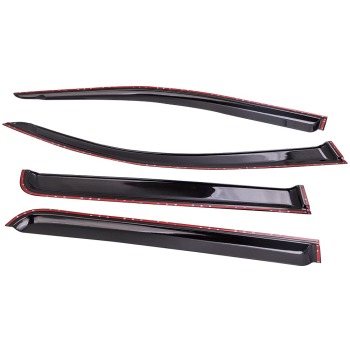 Smoke Door Vent Visors Rain Guards 2015-2016 2017 2018 2019 compatible for Chevy Colorado