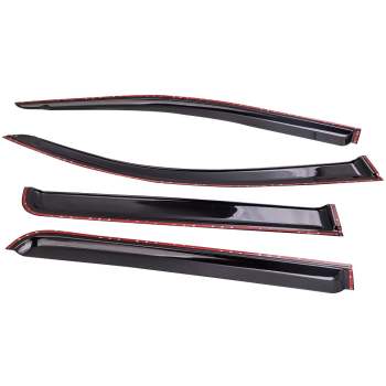Smoke Door Vent Visors Rain Guards 2015-2016 2017 2018 2019 compatible for Chevy Colorado