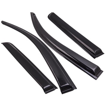 Smoke Door Vent Visors Rain Guards 2015-2016 2017 2018 2019 compatible for Chevy Colorado