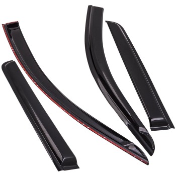 Smoke Door Vent Visors Rain Guards 2015-2016 2017 2018 2019 compatible for Chevy Colorado