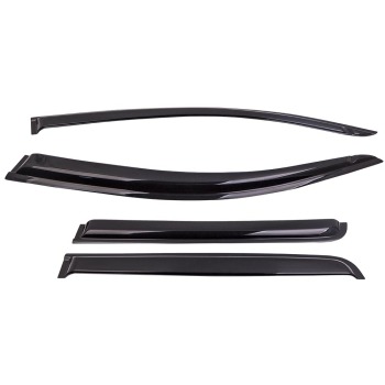 Smoke Door Vent Visors Rain Guards 2015-2016 2017 2018 2019 compatible for Chevy Colorado