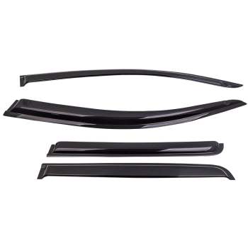 Smoke Door Vent Visors Rain Guards 2015-2016 2017 2018 2019 compatible for Chevy Colorado