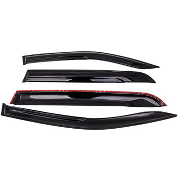 Compatible for TOYOTA HILUX SR5 2015 2016 2017 2018 2019- 4pcs Weather shield Window Visors