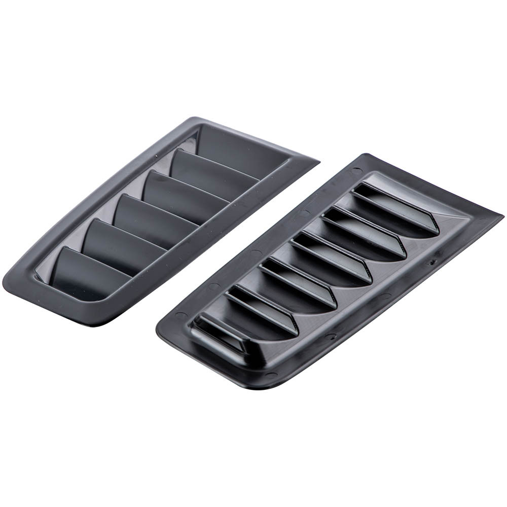 Plastic Bonnet Vents Air Vent Matte Black compatible for Ford Focus MK2 RS Style ABS
