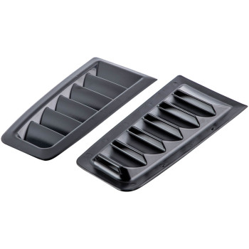 Plastic Bonnet Vents Air Vent Matte Black compatible for Ford Focus MK2 RS Style ABS