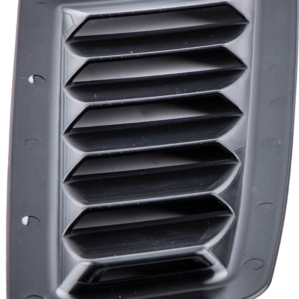 Plastic Bonnet Vents Air Vent Matte Black compatible for Ford Focus MK2 RS Style ABS