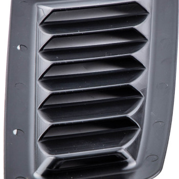 Plastic Bonnet Vents Air Vent Matte Black compatible for Ford Focus MK2 RS Style ABS