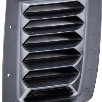 Plastic Bonnet Vents Air Vent Matte Black compatible for Ford Focus MK2 RS Style ABS