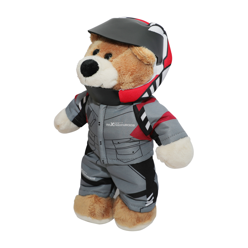 Maxpeedingrods cute bear Racer lovely bear plush doll