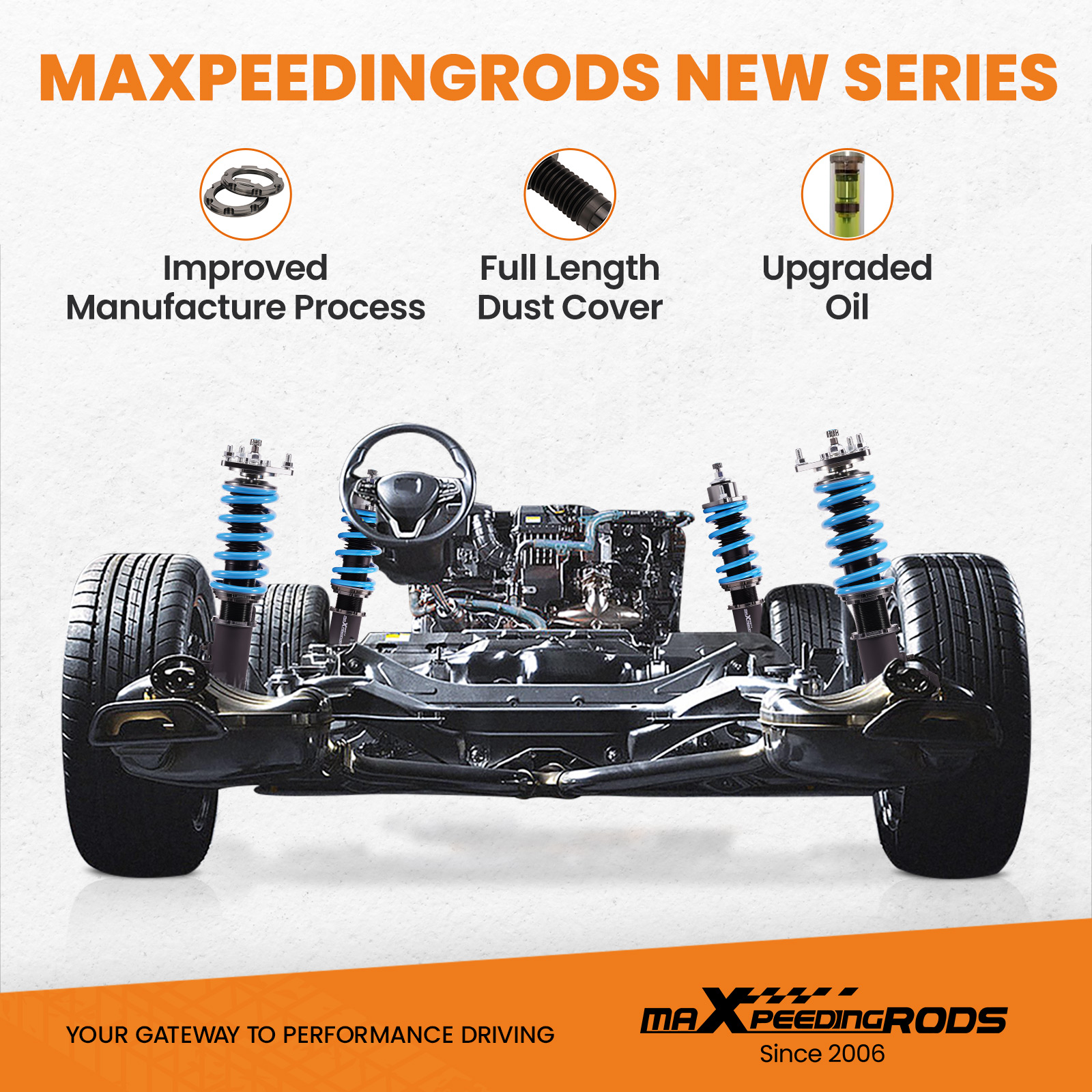 Coilovers Struts compatible for Mitsubishi Lancer GTS Sedan