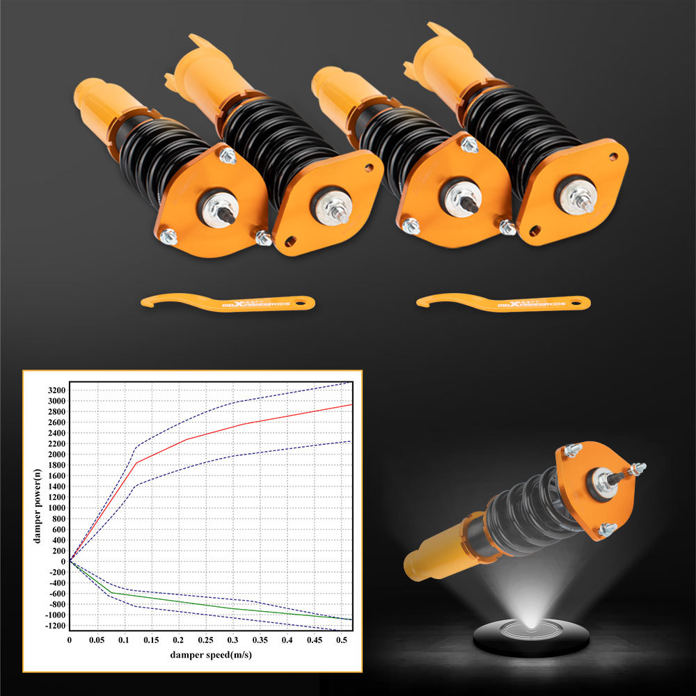 Coilovers Kits compatible for Infiniti M35x M45x 06-10 G35x G37x 2003-2013 AWD Struts Gold lowering kit
