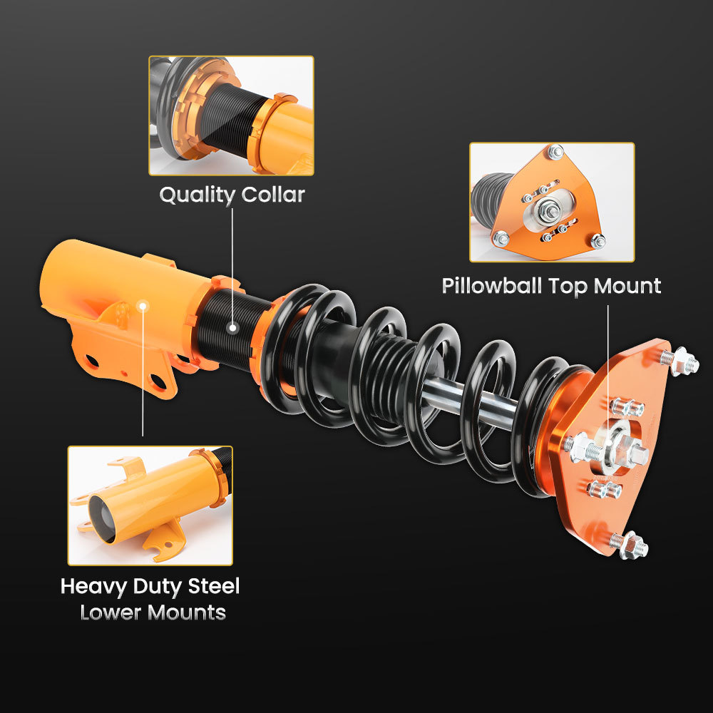 Complete Coilovers Kit compatible for Subaru Forester 2009-2013 Adjustable Height Shocks lowering kit