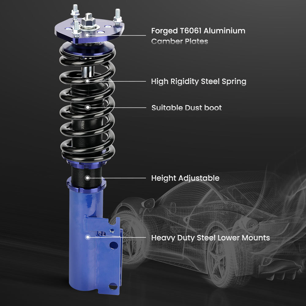 Coilovers Suspension Kits compatible for Toyota Camry 07-11 XV40 Adj. Height Coil Shocks lowering kit