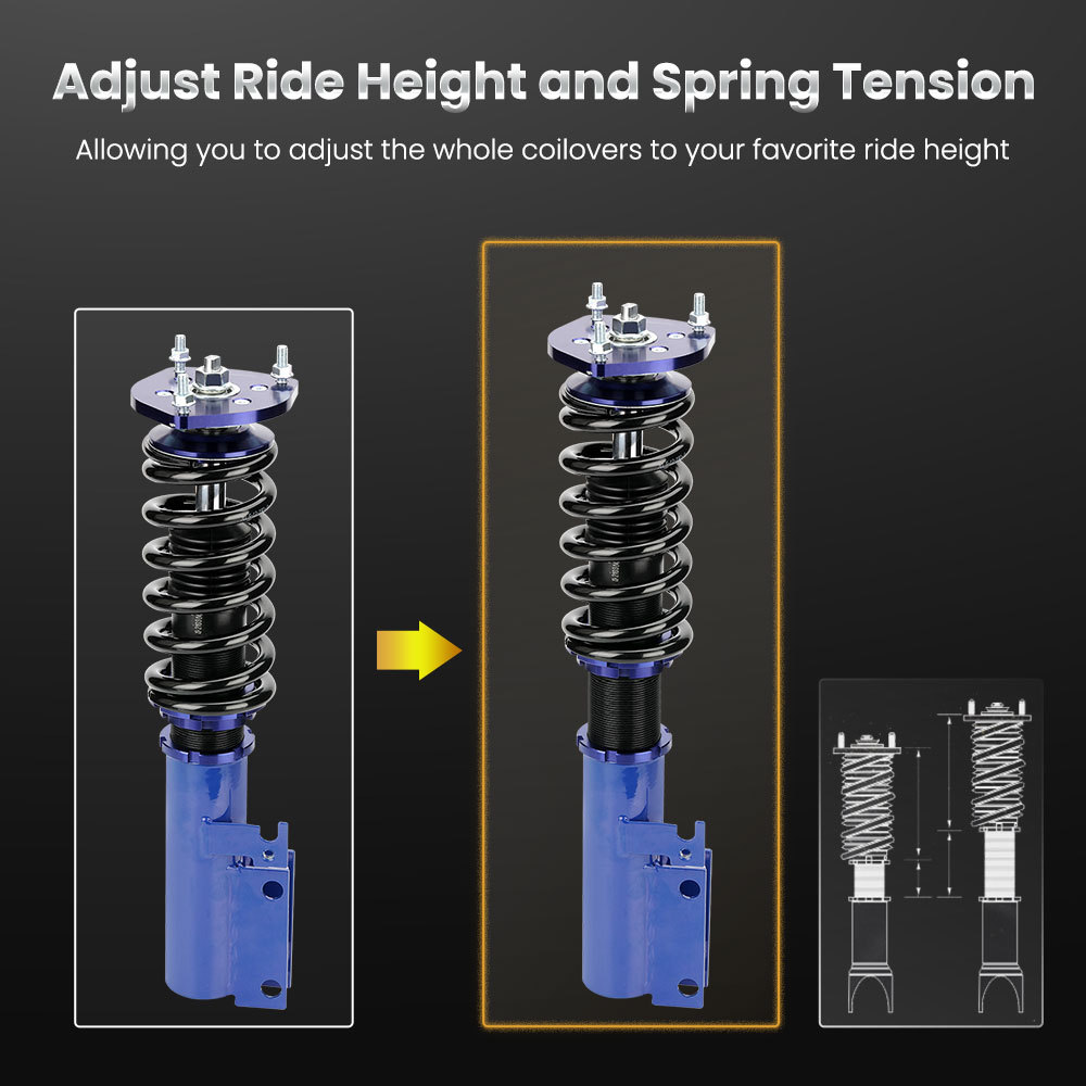 Coilovers Suspension Kits compatible for Toyota Camry 07-11 XV40 Adj. Height Coil Shocks lowering kit
