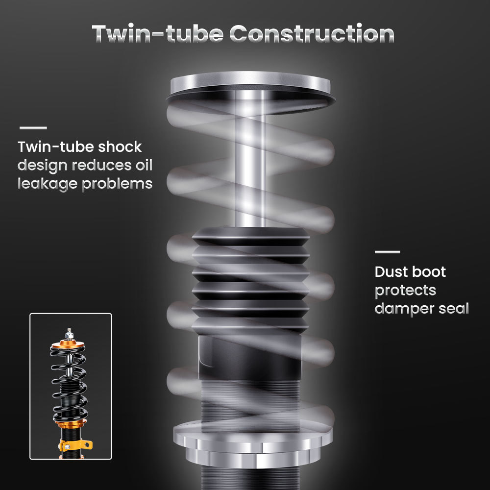 Coilovers Kits compatible for Toyota Yari Sedan / Vois 2013 + Adj Damper Shocks Absorbers lowering kit