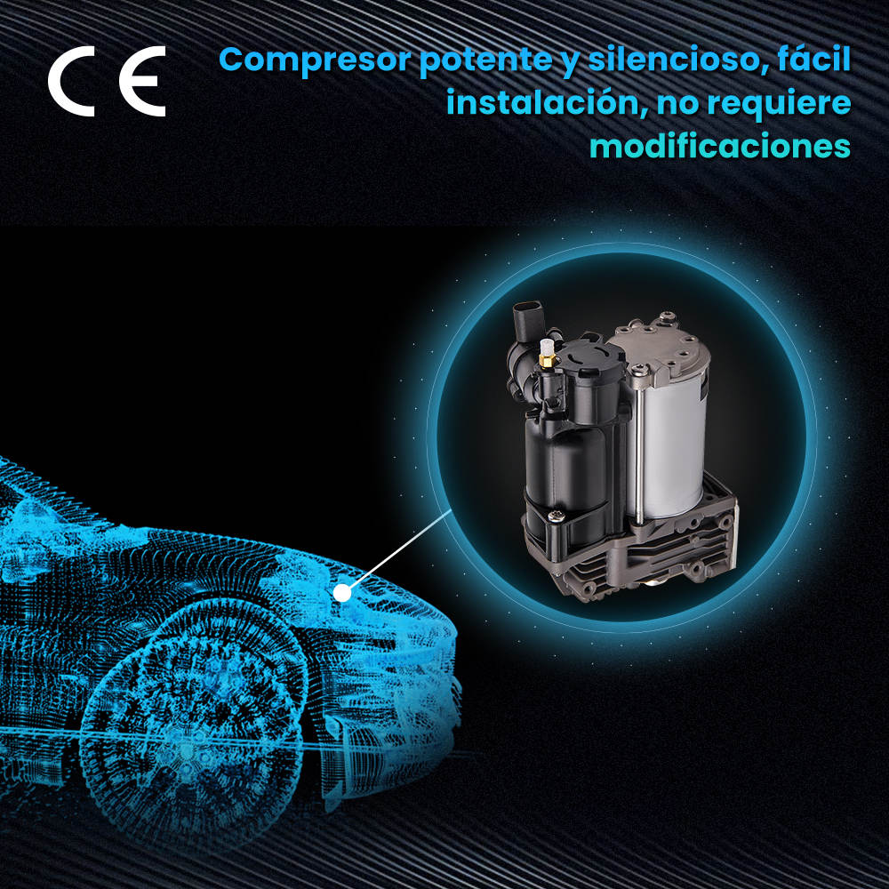 Suspensión Neumática Compresor + Relé 37206789938 compatible para BMW X5 (E70)X6 (E71)