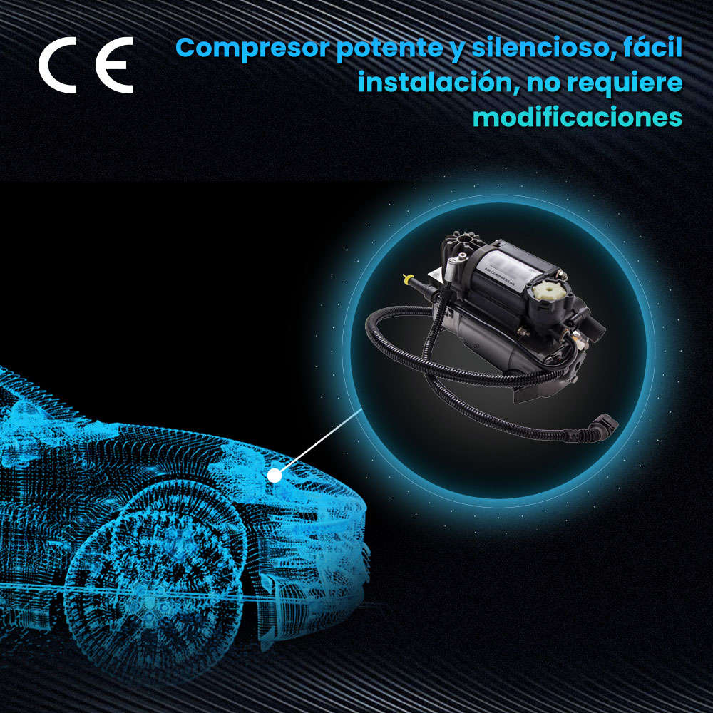 Compresor de Aire Suspensión Neumática+Relé Compatible para Audi A6 C5,4B Allroad 4Z7616007
