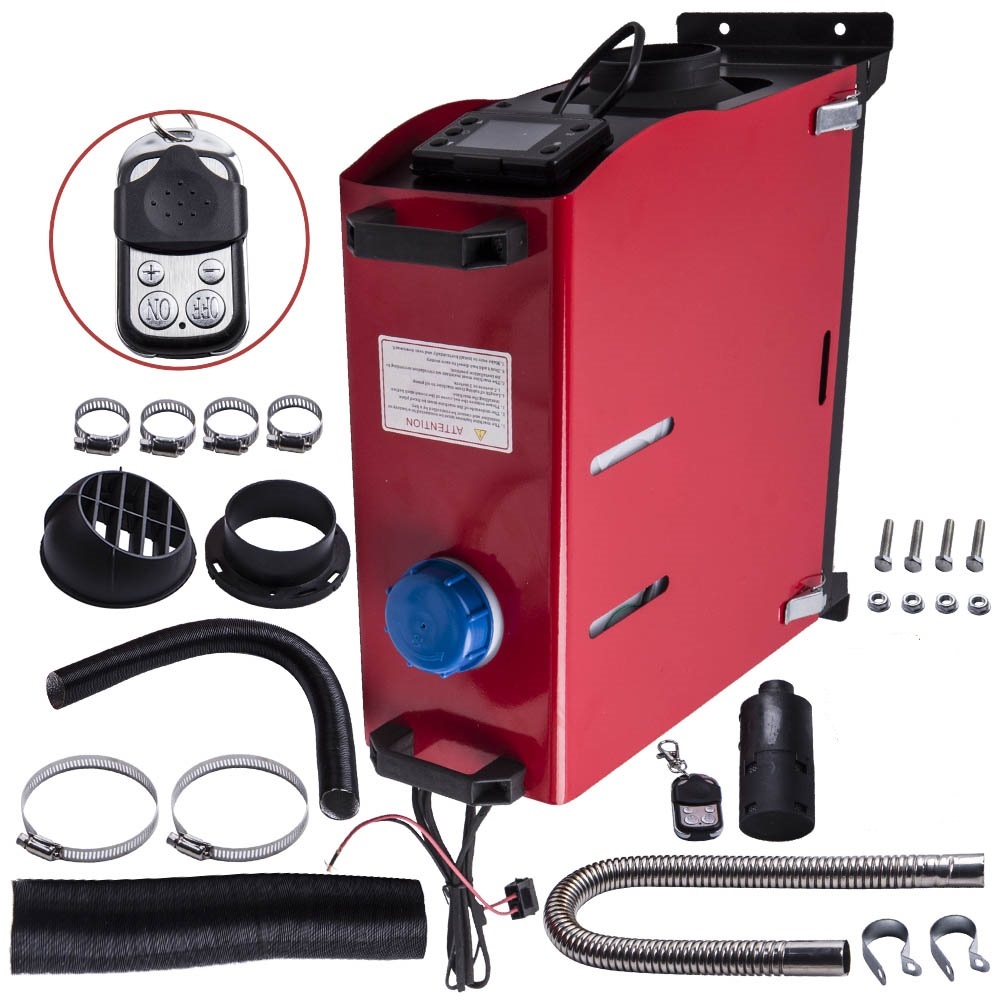 Pantalla LCD todo en uno del calentador de aire diesel de 12V 8KW para las autocaravanas del camión del coche del autobús