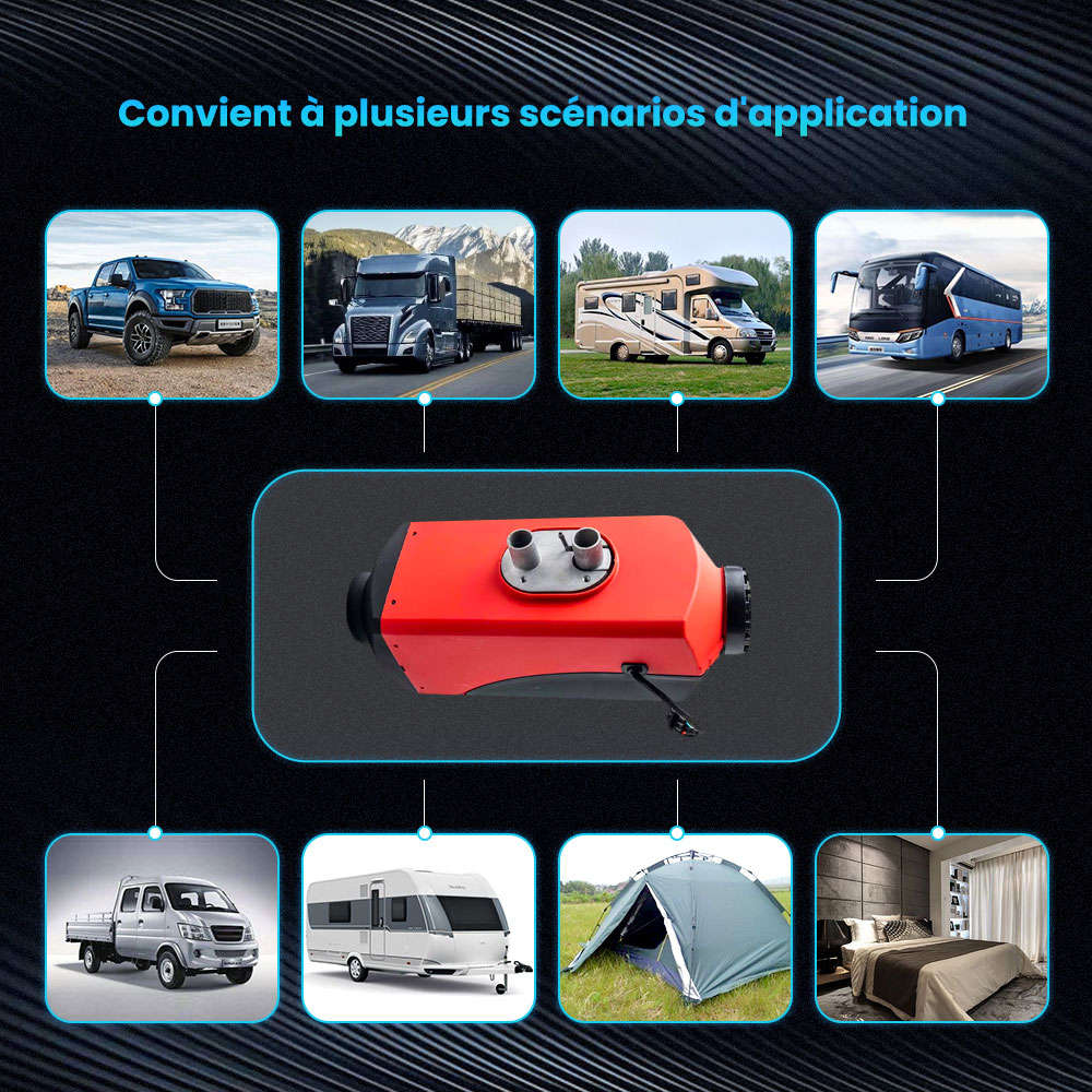 Chauffage diesel Chauffage d'air diesel Planar 12v 2kw pour camions de  voiture Camping-car