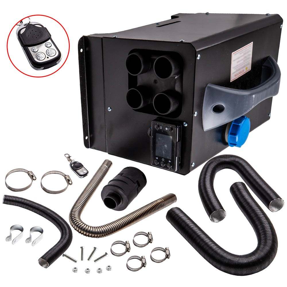 Diesel Air Heater 12V 5KW with 4 Holes LCD Monitor for Pickup Van Trailer Truck
