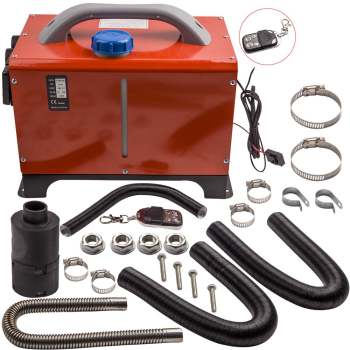 Diesel Heater LCD Remote 1KW-5KW 12V diesel heater for Van Lorry MotorHomes Car Caravan 4-Hole Red