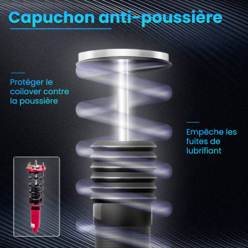 KIT SUSPENSION COMBINE FILETE compatible pour Honda CR-V I RD 2.0 1996-2001 Amortisseurkit d'abaissement