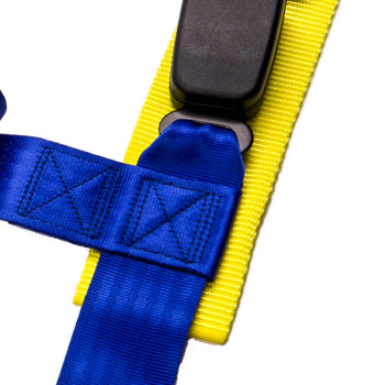 2 Packs Universal 4 Point 2" Safety Harness Racing compatible for Seat Belt Mounting Blue
