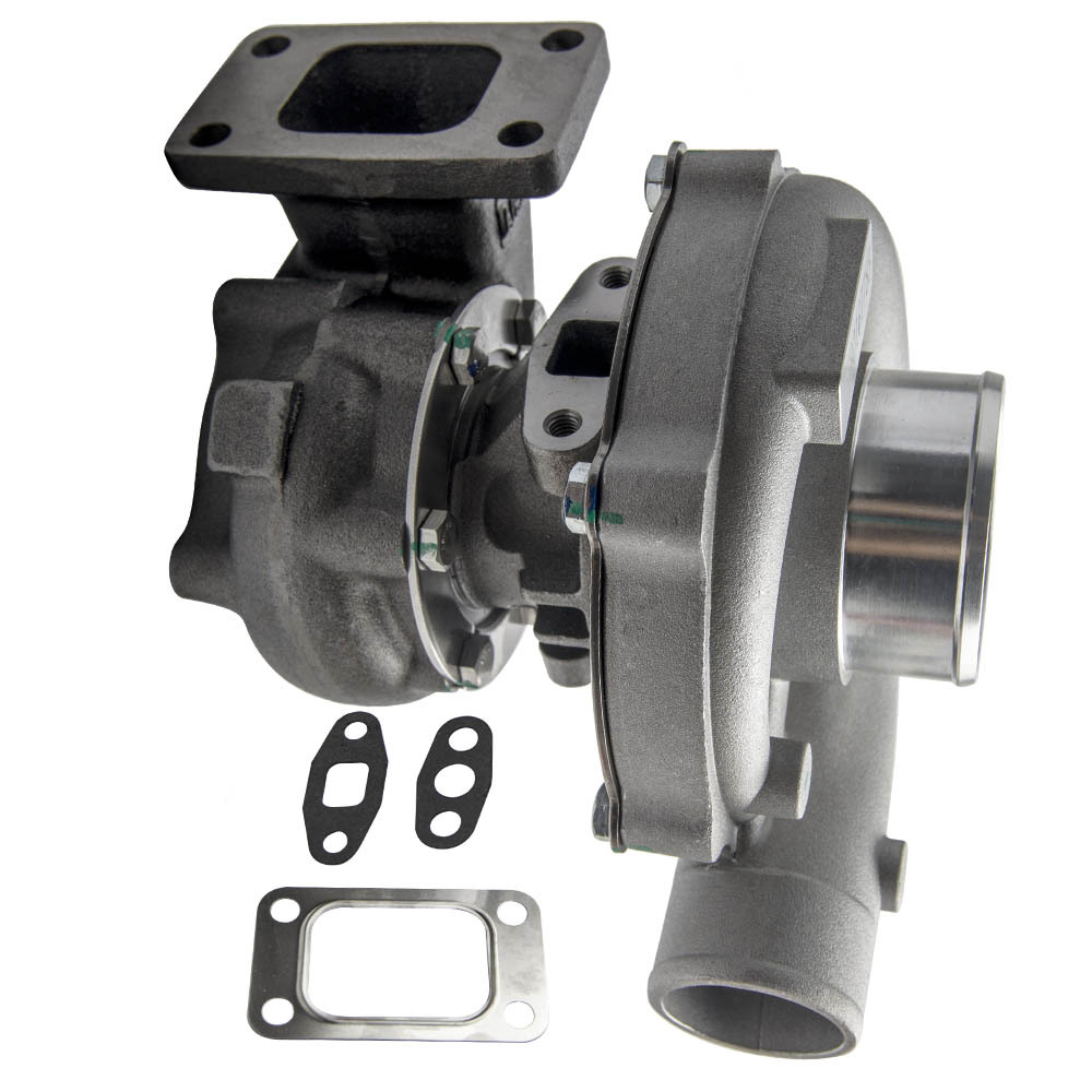 T3 T4 T04E Turbocompressore raffreddato ad olio 5 bulloni Flangia Turbocompressore con ruota del compressore in billet