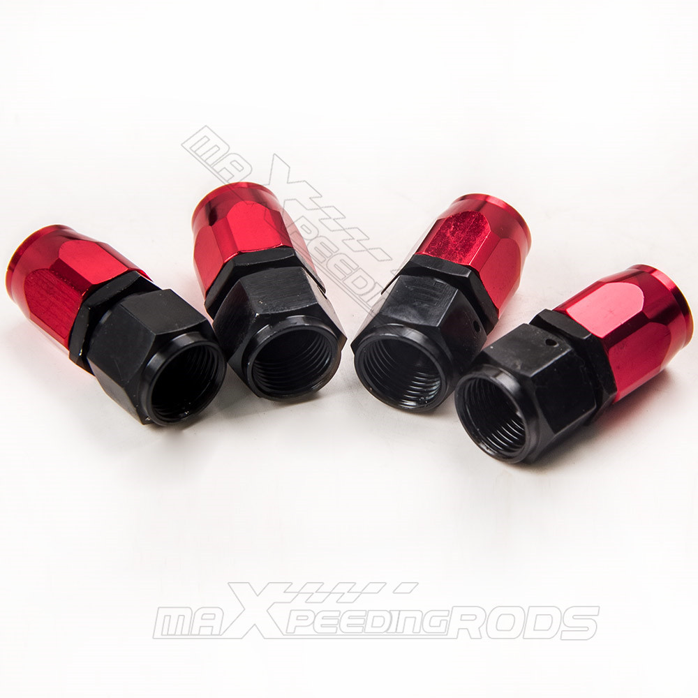 Línea de manguera de combustible de aceite trenzada de acero inoxidable AN8 5M y kit de extremo de conexión giratoria