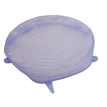 6pcs Safe Food Grade Silicone Insta Lids Suction Lid-bowl Cover Stretch Lids