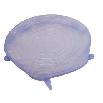 6pcs Safe Food Grade Silicone Insta Lids Suction Lid-bowl Cover Stretch Lids