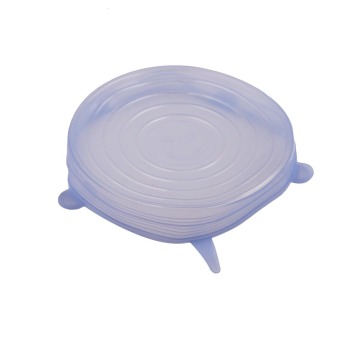 6pcs Safe Food Grade Silicone Insta Lids Suction Lid-bowl Cover Stretch Lids