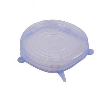 6pcs Safe Food Grade Silicone Insta Lids Suction Lid-bowl Cover Stretch Lids